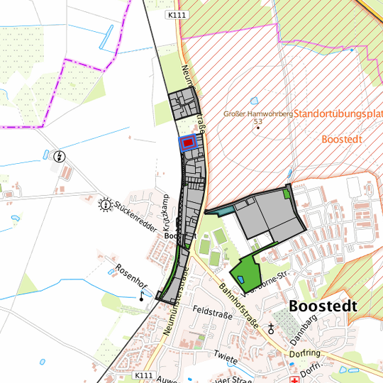 Detaildarstellung der gesuchten Gewerbefläche