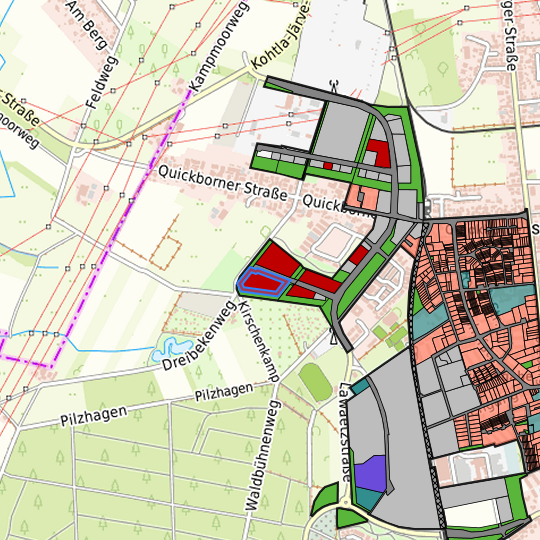 Detaildarstellung der gesuchten Gewerbefläche