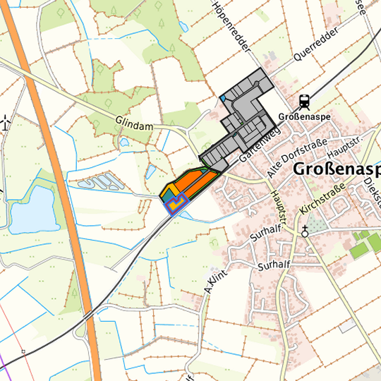 Detaildarstellung der gesuchten Gewerbefläche