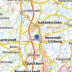 Lage in der gesuchten Region 