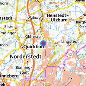 Lage in der gesuchten Region 