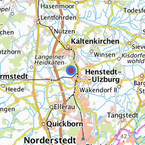 Lage in der gesuchten Region 