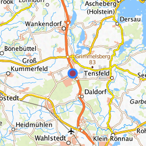 Lage in der gesuchten Region 