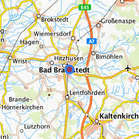 Lage in der gesuchten Region 